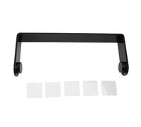 Porte-Serviettes en Papier Acrylique sous Armoire, Porte-Serviettes en Papier Auto-adhésif, Distributeur de Rouleaux de Cuisine pour Cuisine, Salle de Bain, Design élégant, (Black)
