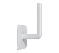 Porte-serviettes en papier autocollant en forme de L, support de rangement pour toilettes, cuisine, salle de bain (blanc)