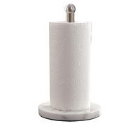 Porte-Serviettes en Papier avec Base en marbre Robuste, Support autoportant, Utilisation à Une Main, Pas d'oscillation (Nickel brossé)