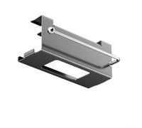 Porte-serviettes en papier avec étagère de rangement supérieure, organiseur mural en métal pour cuisine et salle de bain, 24,5 x 11 x 13 cm (gris)