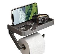 Porte-serviettes en papier avec étagère, porte-serviettes à main avec étagère - Étagère pour papier de cuisine - Panier pour rouleau de serviettes en papier monté au mur, organisateur pour serviettes