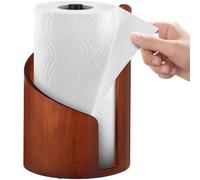Porte-serviettes En Papier De Montagne Moderne - Support En Bois Et En Fer Avec Une Seule Main, Convient Aux Rouleaux Géants, Porte-serviettes De Comptoir Moderne For Cuisine(Cinnamon)