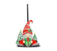 Porte-serviettes en papier de Noël, motif familial de bonhomme de neige festif pour décoration de cuisine, base lestée avec boutons de transport (cadeau de Père Noël)