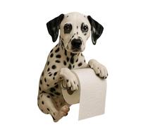 Porte-serviettes en papier - Distributeur de papier toilette en forme de chien, décoration amusante | Accessoire de maison pour cuisine, chambre à coucher, salle de bain, organiseur mignon, pratique