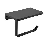 Porte-Serviettes En Papier Élégant À Plateforme Noire - Rangement Polyvalent Pour Salle De Bain Et Design Durable En Alliage De Zinc