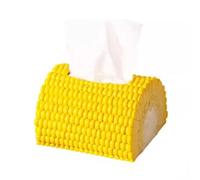 Porte-serviettes en papier en forme de maïs Porte-serviettes en papier Distributeur de serviettes décoratif élégant Boîte en tissu à la mode
