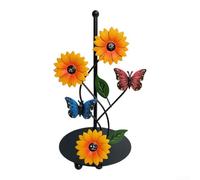 Porte-serviettes en papier en forme de tournesol avec base solide pour plus de stabilité, parfait pour une utilisation dans la cuisine, la salle à manger et le salon (papillon)