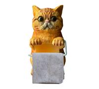 Porte-serviettes en papier hygiénique - Décoration de maison mignonne - Porte-serviettes mural avec animal, pour salle de bain, cuisine, chambre, bureau, appartement, hôtel amateurs de chats