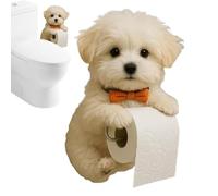 Porte-serviettes en papier hygiénique - Porte-serviettes de cuisine - Support décoratif économe en forme de chien pour cuisine, salle de bain, maison