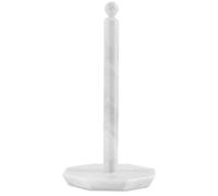 Porte-Serviettes en Papier marbré Blanc de 31,8 cm Fait à la Main pour Cuisine et Salle de Bain, Design élégant en Pierre, Organisateur de Serviettes en Papier, Accessoires de décoration de Cuisine