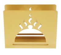 Porte-serviettes en Papier Métallique Ajouré Moderne pour Restaurant | Or, Usage Repas et Table, Finition Soignée, Résiste à L’usure Quotidienne, Décor Sobre