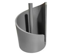 Porte-serviettes en papier moderne pour plan de travail de cuisine avec couvercle en spirale rond et élégant comme aide pratique pour votre salle de bain ou la cuisine (C, 29 x 20 cm)