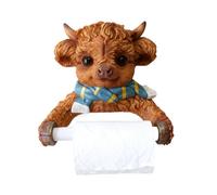 Porte-serviettes en papier - Organiseur mural pour salle de bain mignonne sans perçage, design compact avec porte-serviette, distributeur de rangement de papier pour maison, camping-car, appartement