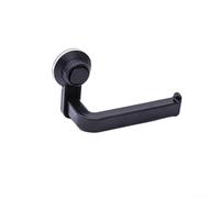 Porte-serviettes en papier perforé avec ventouse pour murs de salle de bain, support en plastique ABS solide conçu pour maintenir les rouleaux de papier en toute sécurité (noir)