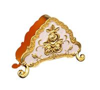 Porte-serviettes en papier plaqué argent européen Boîte de mouchoirs