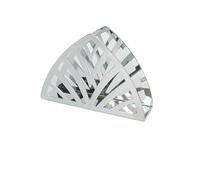 Porte - serviettes en papier Porte-serviettes carré en acier inoxydable plaqué or, porte-serviettes, créatif, porte-mouchoirs vertical for restaurant occidental(Silver)