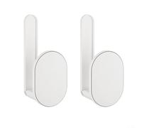 Porte-serviettes en papier pour réfrigérateur avec crochet réglable et dos magnétique, distributeur de papier essuie-tout pratique pour un rangement propre et accessible (autocollant)