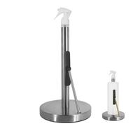 Porte-serviettes en papier pulvérisateur - Porte-serviettes en papier avec flacon pulvérisateur | Support pour serviettes en papier | Rouleau d'essuie-tout sous armoire avec flacon pulvérisateur |