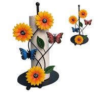 Porte-serviettes en papier tournesol - Support de rangement décoratif amovible pour comptoir de cuisine et salon - Papillon