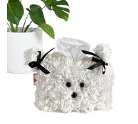 Porte-serviettes en peluche - Jolie boîte à mouchoirs en forme de chien, décoration de bureau | Organisateur de mouchoirs multifonction pour la maison, le bureau, la voiture, le restaurant, la table