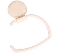 Porte-serviettes en polypropylène à ventouse et support de rangement de papier toilette pour salle de bain ou cuisine, support de rouleau multifonction moderne, 14 x 16 x 5 cm (riz nordique x 4)