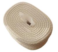 Porte-serviettes en tissu tissé à la main, léger, lavable(WHITE)