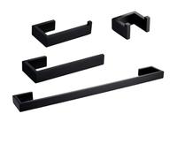 Porte-Serviettes, Ensemble de Salle Bain en Acier Inoxydable : Porte-Papier Toilette, Crochets Porte-Serviettes, Fixation Murale, 40 cm à 60(MB-4 Set 40cm)