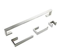 Porte-Serviettes, Ensemble de Salle Bain en Acier Inoxydable : Porte-Papier Toilette, Crochets Porte-Serviettes, Fixation Murale, 40 cm à 60(SS-4 Set 40cm)