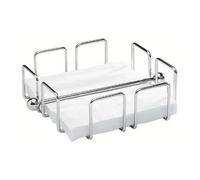 Porte-Serviettes Fil Chromé Bas H. 6,5 Cm Pour Serviettes 33x33 Paderno