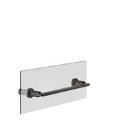 Porte-serviettes Gessi Inciso 300 mm, montage sur paroi en verre, 58613707, Couleur: Métal noir brossé PVD