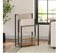 Porte-Serviettes - HOOBRO - EBF03LB01 - Marron Rustique et Noir - 43 x 28 x 81 cm - Stable et Élégant