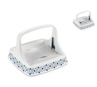 Porte Serviettes Horizontal Tosca Bleu Blanc 22x16x22 Cm Stefanplast
