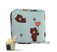 porte-serviettes hygiéniques - Sac de serviettes hygiéniques réutilisable, petite pochette mignonne pour les règles pour sac à main, sac portable avec fermeture éclair, sac de première période de