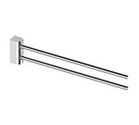 Porte-serviettes Keuco Smart.2 14718010000 chromé, 2 pièces, pivotant, 440 mm