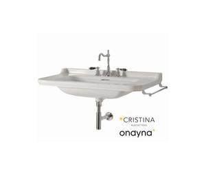 Porte serviettes latéral laiton chromé 40 CM pour lavabos WALDORF - CRISTINA ONDYNA WD74089