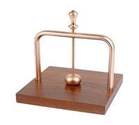 Porte-serviettes lesté - Distributeur de papier avec base en bois, support de bras en métal | Pour restaurant, maison, bureau, comptoir, cuisine, table à manger, ferme, vintage, élégant, bureau