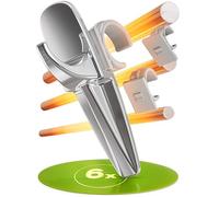 Porte-serviettes - Made in Germany - Crochets de radiateur circulaire d'origine pour serviettes de bain (chrome), lot de 6