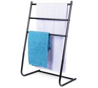 Porte-Serviettes Métal Noir Support Salle de Bain Moderne
