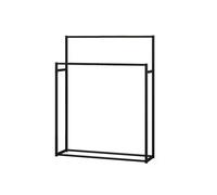 Porte-serviettes multifonctionnel - Porte-serviettes moderne pour salle de bain, table de chevet, sèche-serviettes de piscine - Design compact noir pour les petits espaces