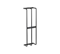 Porte-serviettes mural 3 barres - 6 serviettes max. - dim. 21L x 12l x 74H cm - métal noir
