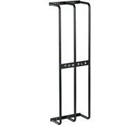 HOMCOM Porte Serviettes Mural 3 Barres Porte Serviettes de Salle de Bain en métal - Peut contenir jusqu'à 6 Serviettes, dim. 21l x 12P x 74H cm, Noir