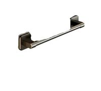 Porte-Serviettes Mural À Ventouse Non Perforée, 1 Pièce, Barre Horizontale De Rangement for Salle Bain(Black 50cm)