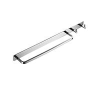 Porte-serviettes mural double en acier inoxydable brossé de 60 cm pour salle de bain et cuisine - Économie d'espace - Durable et élégant