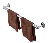 Porte-Serviettes Mural en Acier Inoxydable argenté,100 cm,110 cm,120 cm,Porte-Serviettes Simple,Barre de Serviette Simple,vis de Montage pour torchons,Salle de Bain,Cuisine (Taille: 90 cm)