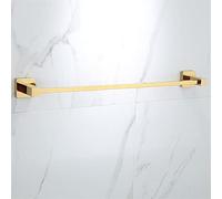 Porte-serviettes mural en laiton pour salle de bain et cuisine, design à tige unique pour serviettes et torchons, accessoire d'intérieur robuste et élégant