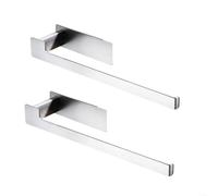 Porte-serviettes mural optimisant l'espace pour les environnements de salle de bain bien rangés (argent)