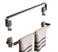 Porte-serviettes mural pliable robuste avec design à 90 degrés vers le haut et construction en aluminium imperméable pour une gestion efficace de l'espace et un séchage rapide (50 cm)