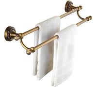Porte-Serviettes Mural, Porte-Serviettes pour Salle De Bain, Porte-Serviettes Double, Porte-Serviettes Mural De Salle De Bain, pour Petite Salle De Bain, Dortoir, Appartement, 70cm