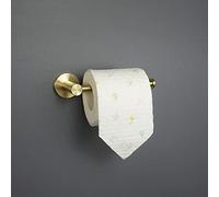 Porte-Serviettes Mural Rond en Acier Inoxydable brossé avec Porte-Papier Toilette Bouteille de Savon Peignoir Patères Accessoires de Salle de Bain