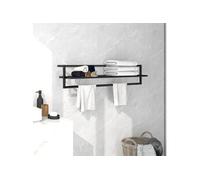 Porte-serviettes Noir 95x25x22 cm Fer